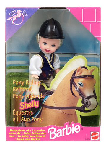 International Pony Riding Shelly Barbie Club Exclusive 1998