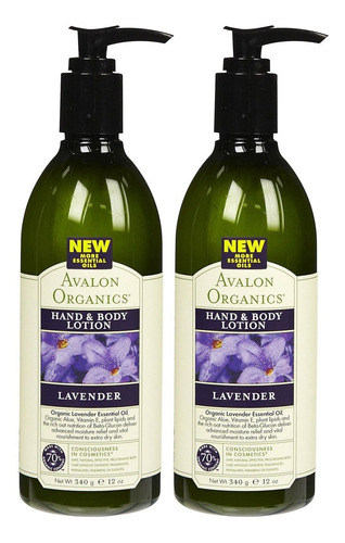 Avalon Organics - Loción Para Manos Y Cuerpo De Lavanda, 12