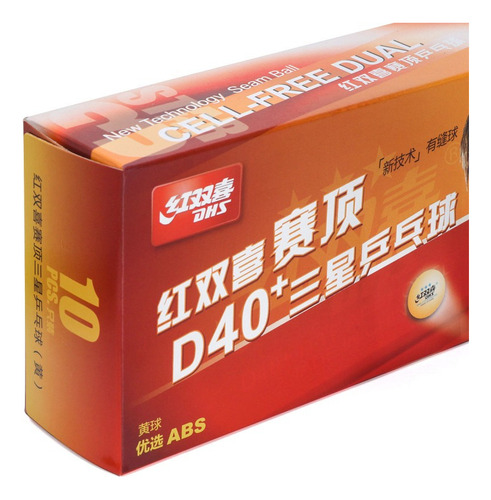 10 pelotas de tenis de mesa DHS 40+ Professional 3 Stars