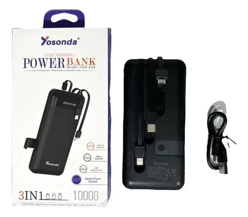 Power Bank 10000mAh, Cargador portátil batería Externa móvil 2 Salidas –  Maxia Market
