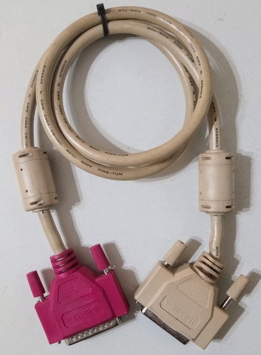 Cable Paralelo Lpt Macho Hembra Awm 2464# 80°c 300v Scanner Crema (Usado)