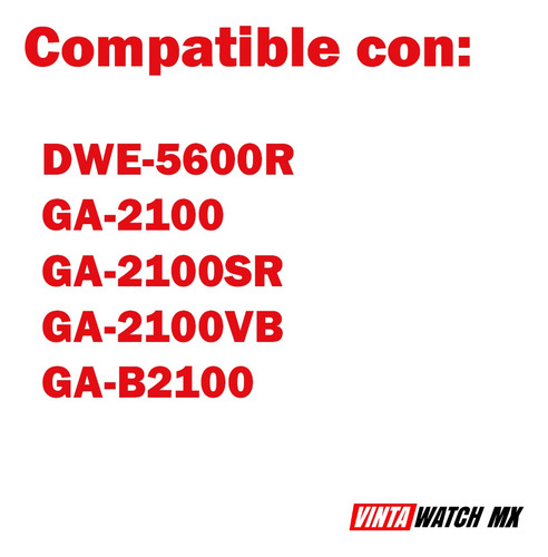 Correa De Caucho Compatible Con Casio G-shock Ga2110 Ga-2110