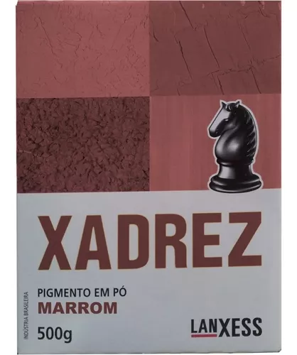 Corante Pigmento em Pó Xadrez para Cimento e Cal 500g Marrom Lanxess - Os  melhores produtos do mercado com entrega para todo o Brasil;