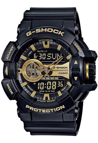 G-shock Serie Garish Ga-400gb Relojes Negros/dorados Talla