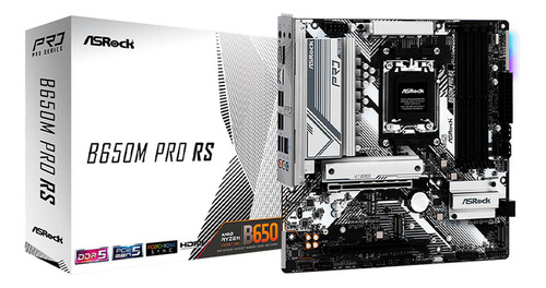 Tarjeta Madre Asrock B650m Pro Rs Amd Am5 Ddr5 Usb C Atx