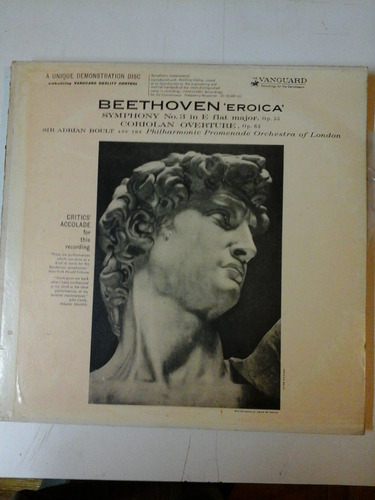 Vinilo 4440 - Beethoven - Heroica - Sir Adrian Boult 