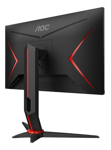 Monitor Gamer Hero 24'' 24g2 Fhd Ips 144hz 1ms Aoc Bivolt Cor Preto/Vermelho 100V/240V