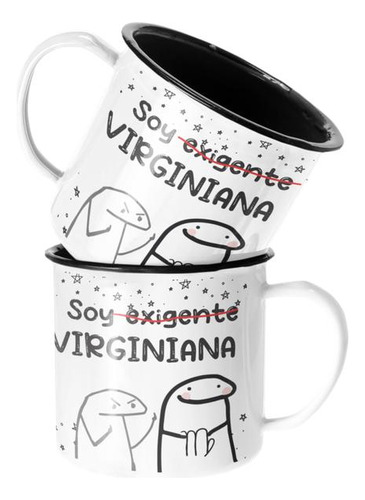 Taza Enlozada Lechera Soy Exigente Virginiana