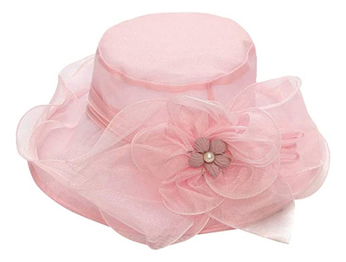 Gorra Big Brim Organza Kentucky Tea Party, Sombrero De V [u]