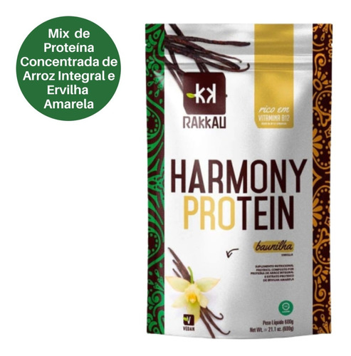 Harmony Protein Baunilha Vegana Rakkau 600g