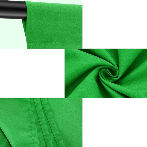 Tecido Fundo Infinito Chroma Key Algodão Verde 1.8x2.8m Estú Cor Verde-escuro Desenho impresso Liso