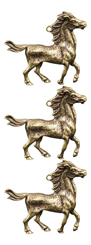 Llavero De Bricolaje Horse Charms, 3 Unidades