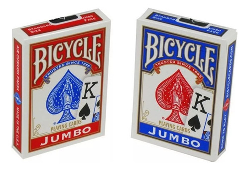 2 Pack Baraja Bicycle Jumbo Poker Cartas Mazo Magia Casino