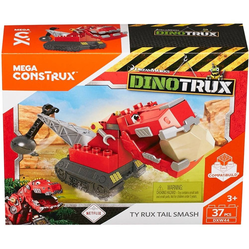 Mega Construx Dinotrux Rux Coletazo Y Dozer Y La Roca