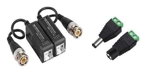 Video Balun Más Conector De Energía  Para Cctv