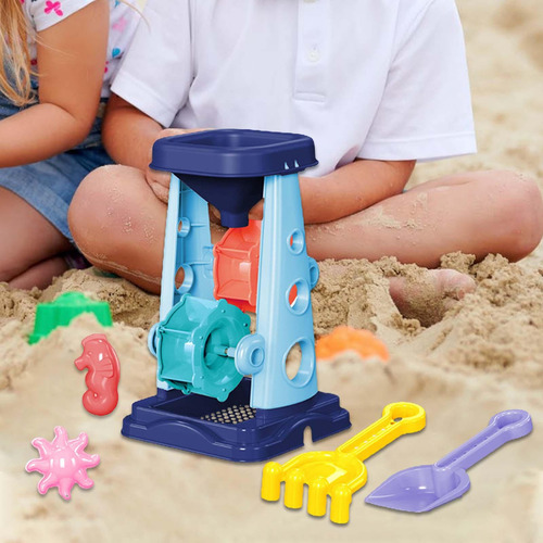 Juego De Juguetes De Arena De Playa, Embudo, Juego De 5