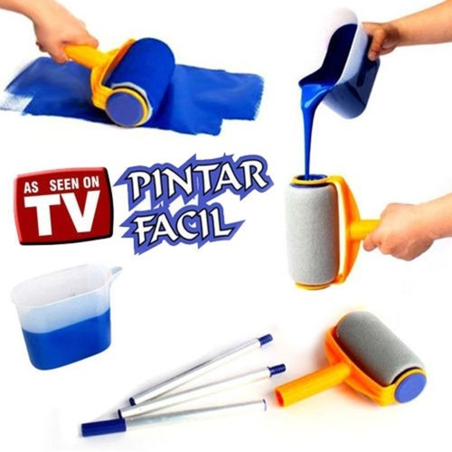 Kit Rolo De Pintura Inteligente Sem Sujeira Como Visto Na Tv