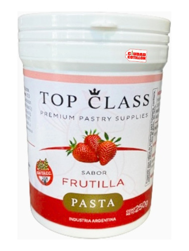 Pasta Frutilla Saborizante Top Class 250g - Ciudad Cotillón