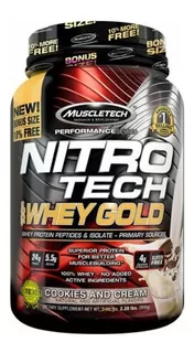 Nitro Tech Gold 1kg - Whey Isolada Hidrolisada - Muscletech