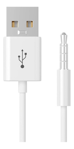 Cable Para iPod Shuffle, Conector Macho De 3,5 Mm A Cargador