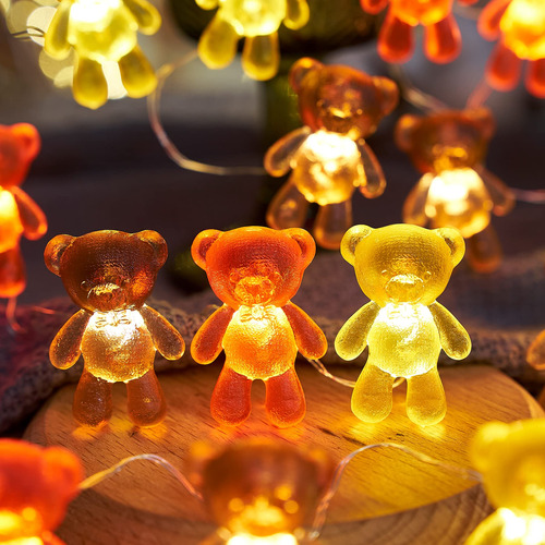 Teddy Bear Decorative Fairy String Lights Cute Decor Gifts