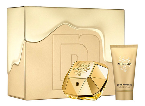 Lady Million 80ml + Crema Corporal. Estuche 