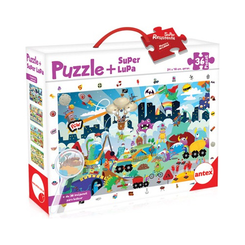 Puzzles + Super Lupa 36 Piezas Antex 3033