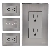 Comprar Placa Contacto Doble Duplex Placa Armada Inoxidable (10pz)