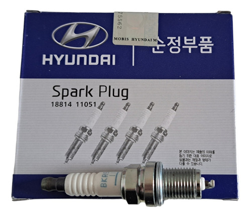 Pack 4 Bujías Hyundai Getz 1.3 1.4 1.6  2003-2012  Original