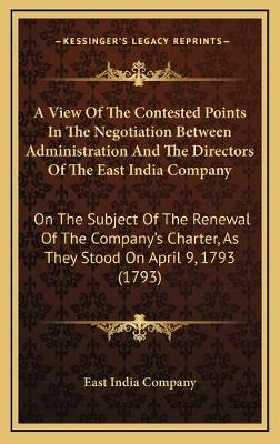 Libro A View Of The Contested Points In The Negotiation B...