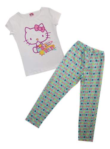 Conjunto Pijama Niña De Hello Kitty Cómoda 6 A 14 Años