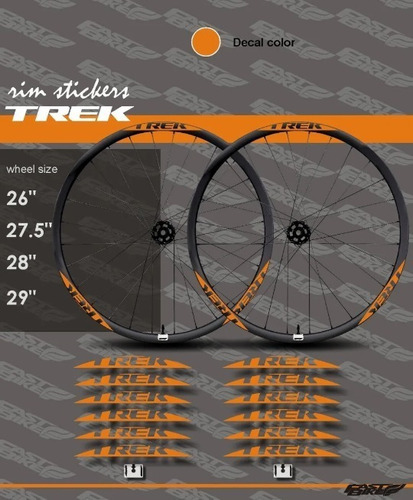 Calcomania Pegatina Stickers Bicicleta Rin Vinil Trek