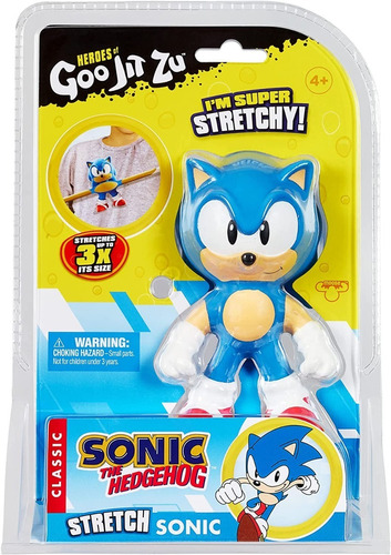 Goo Jit Zu Sonic The Hedgehog Elástico Mide 13 Cm. 