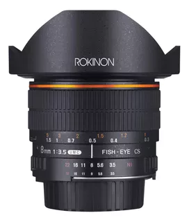 Rokinon Fe8m-n 8mm F3.5 Fisheye Lens For Nikon (black)