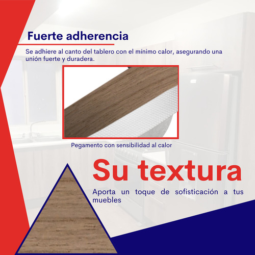 Cubre Canto Melamina Moscato De 50 Mm 50 Mtrs ***
