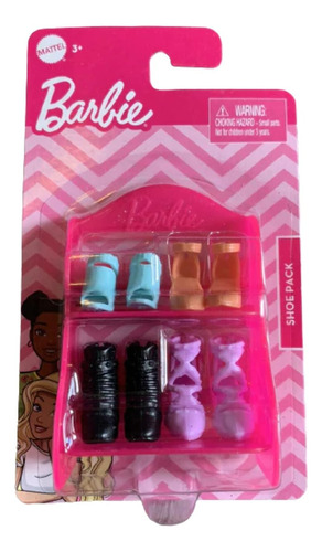 Estante De Zapatos De Barbies (4 Pares)