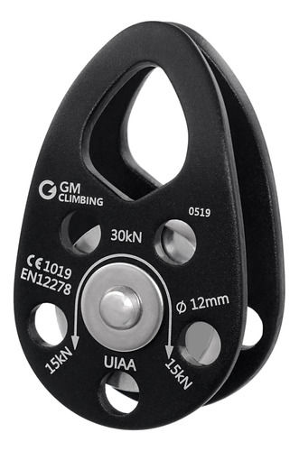 Gm Climbing Uiaa Certificado 30kn Swing Cheek Micro Polea Az