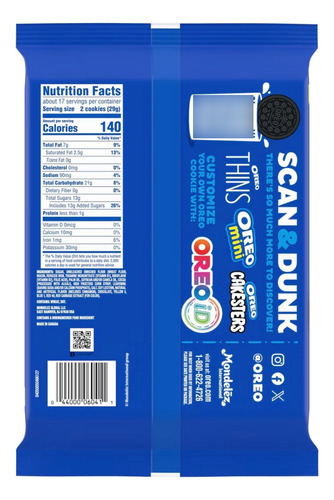 Oreo Galletas De Chocolate Sabor Pastel De Cumpleaños 17 Oz