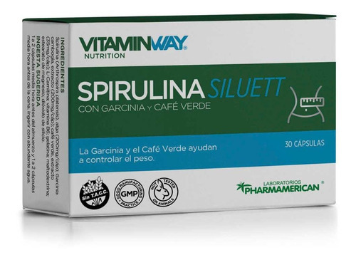 Spirulina Siluett Vitamin Way X 30 Capsulas