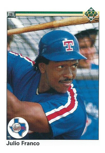 Barajita Julio Franco Upper Deck 1990 #103 Rangers Texas