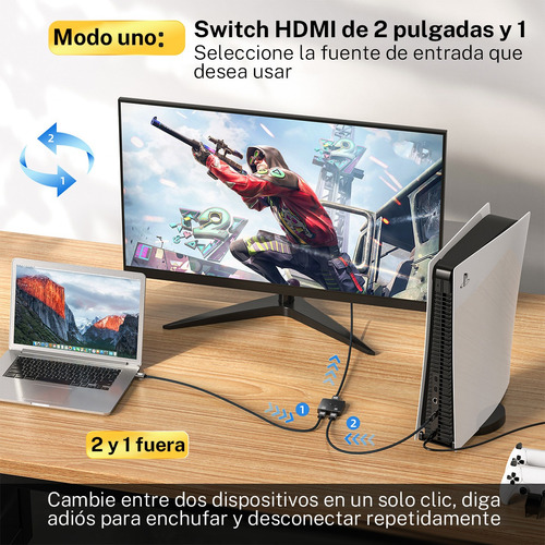 Switch Hdmi Splitter Hdmi Switch Splitter Hdmi 4k 3d 2 En 1