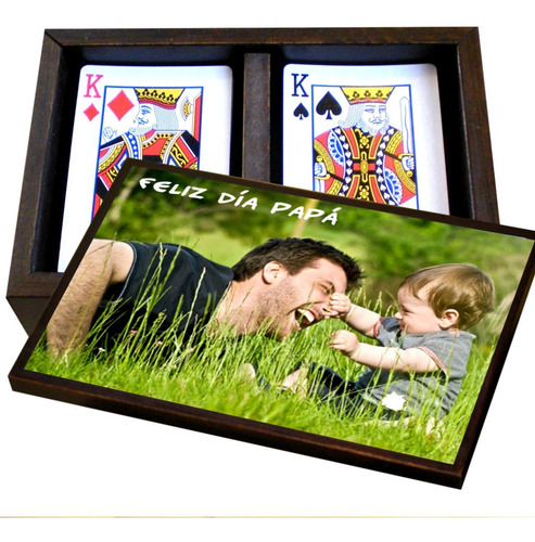 Juego De Naipes Personalizado. Regalo Día Del Padre O Abuelo
