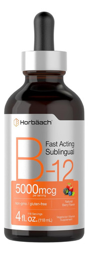 Vitamina B12 5000 Mcg Sublingual Horbäach 118 Ml