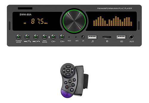 Radio De Coche Swm-80a, Bluetooth Coche Radio Estéreo