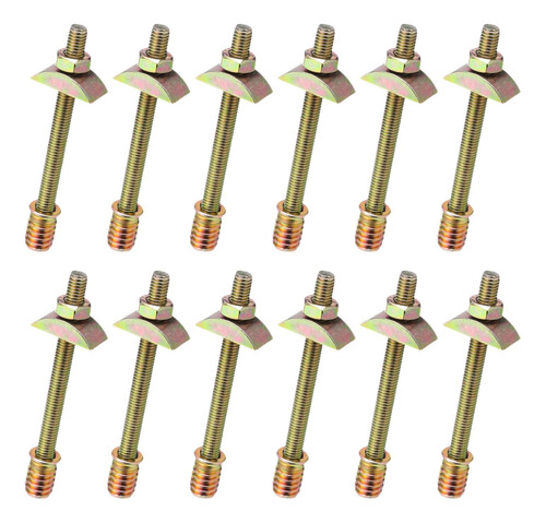 12 Piezas Muebles Conectores Conector De Varilla M8x80 Mm