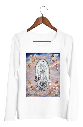 Remera De Mujer Virgen De Guadalupe Angeles Religion Ml