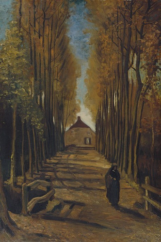 Lienzo Tela Vincent Van Gogh  Avenida De Álamos   70x106cm