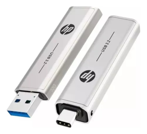 Pendrive Hp X796c 128gb 3.2 Prateado