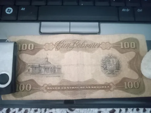 Billete De 100 Bolivares (Usado)