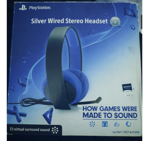 Auriculares Sony Playstation Silver Wired